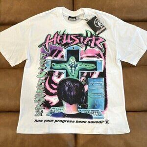 Hellstar Online T-Shirt White FW23 Mens Size Large